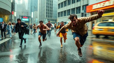 Experience a dynamic and visually captivating wet chase scene brought to life with exaggerated squash and stretch animation t