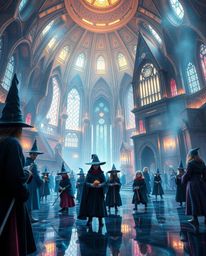 Immerse yourself in a modern and futuristic magical school, teeming with young wizards and grand epic scenes. This massive sc