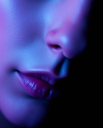 Explore captivating visual art featuring high contrast and low key lighting techniques, coupled with tight close-up shots. Im
