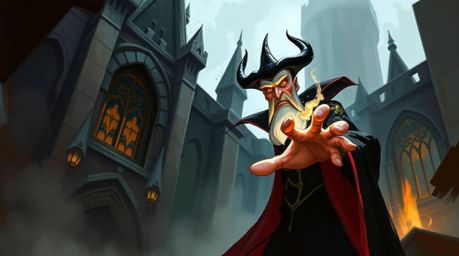 This dynamic digital sketch features a classic Disney villain casting a spell within the ancient walls of an old castle. The 