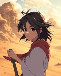 Imagine a graceful and elegant hero, depicted in an Isekai anime style reminiscent of Disney's animation, embarking on a brav