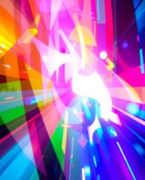 Discover stunning abstract art featuring vibrant complimentary colors and creative lighting.  Explore unique pieces with glit