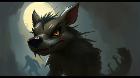 A dynamic digital sketch showcases a sarcastic animal sidekick with expressive eyes, rendered in a loose painterly style. The
