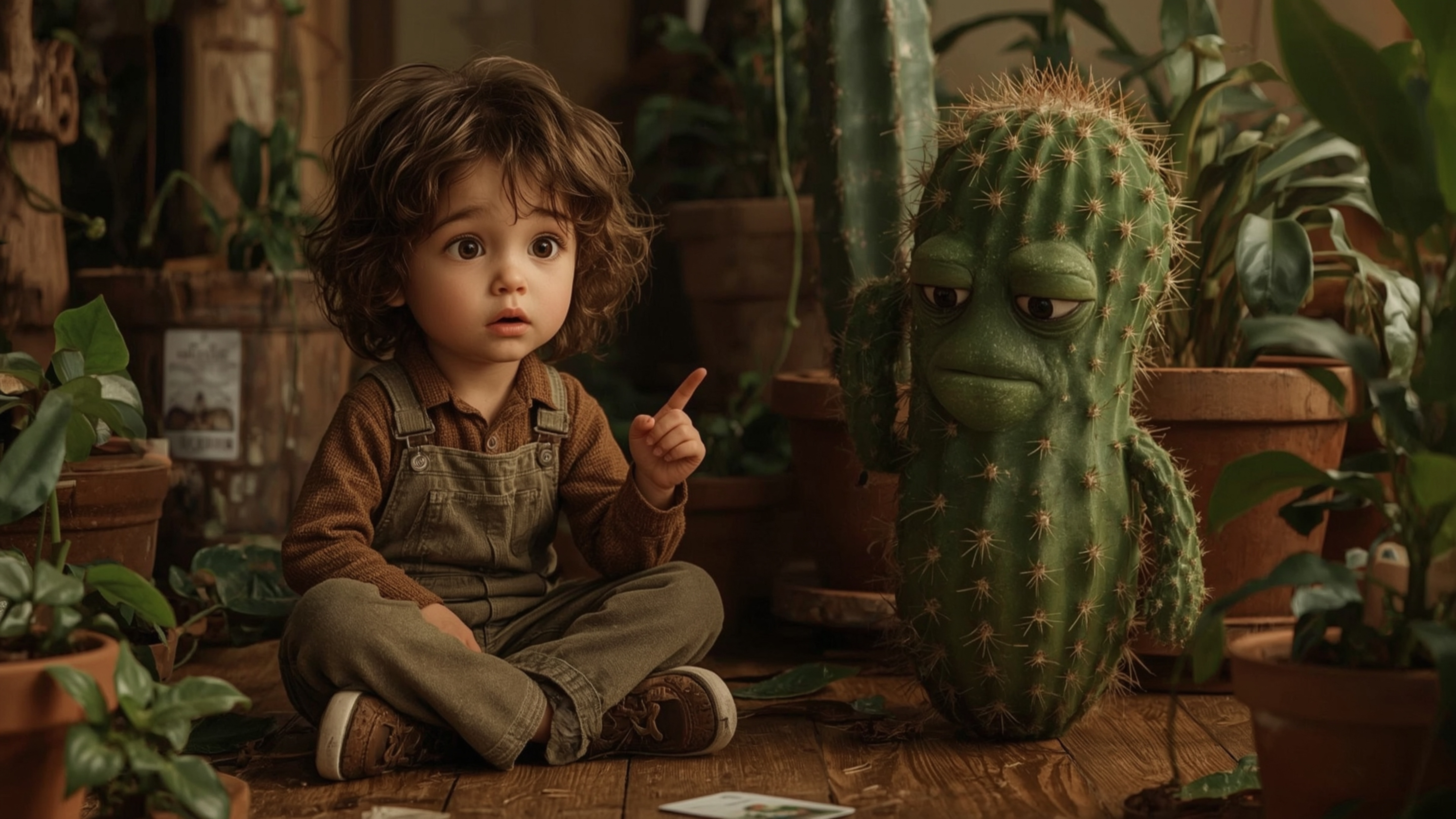 In a vibrant, cinematic photograph rendered in a hyper-realistic, Pixar-inspired style, a dynamic science fair duo unwittingl