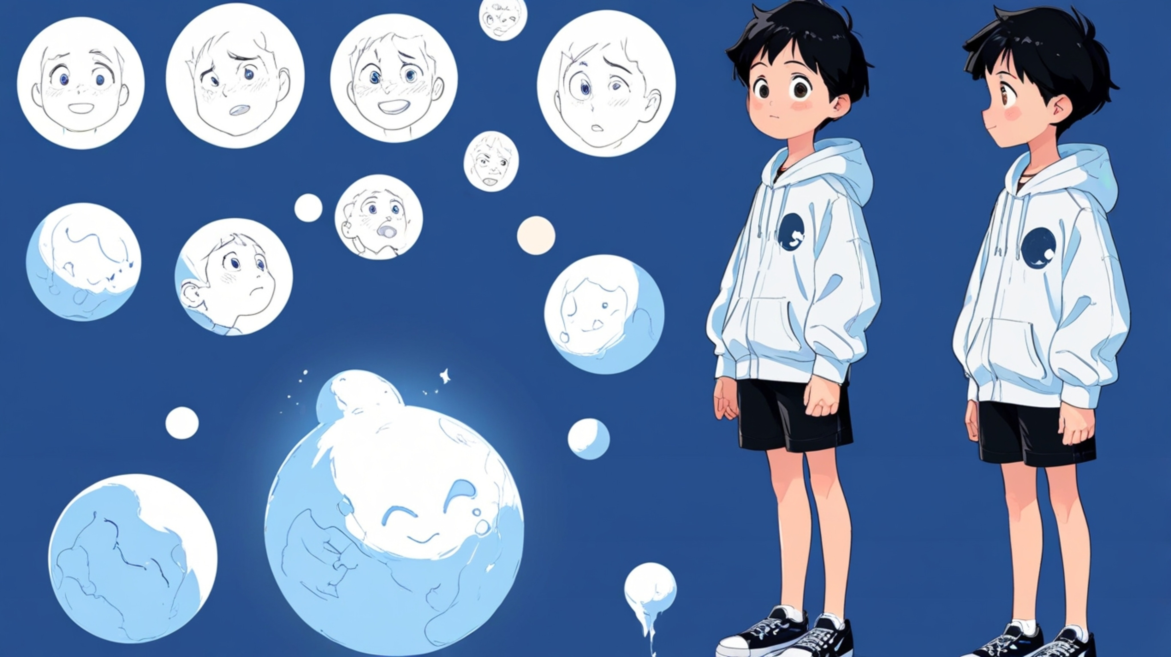 Immerse yourself in a world of whimsical wonder with this beautifully crafted, Pixar-style anime about a kid's magical friend