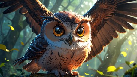 In a beautifully imagined scene that combines the charm of Pixar with the expressiveness of anime, a wise blind owl teaches y