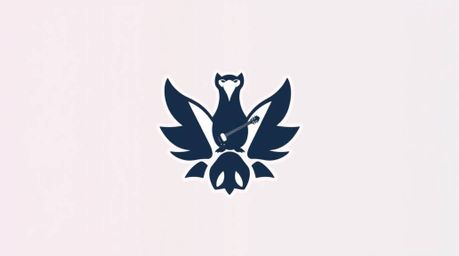 This logo concept features a bird's-eye view perspective, incorporating geometric shapes and clean lines to achieve a balance