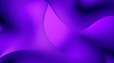This abstract poster features a striking gradient mesh pattern in deep ultraviolet hues.  Its modern look is achieved through