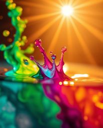Explore the captivating world of ink in water with these macro photographs showcasing colorful splash shapes and abstract for