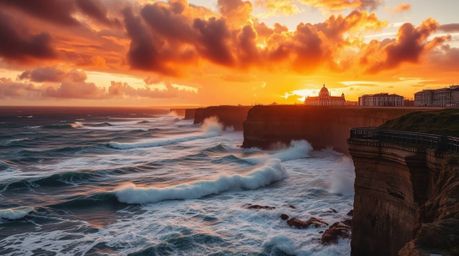 Experience the raw power of nature in this collection of images capturing intense dramatic weather. Witness waves crashing ag