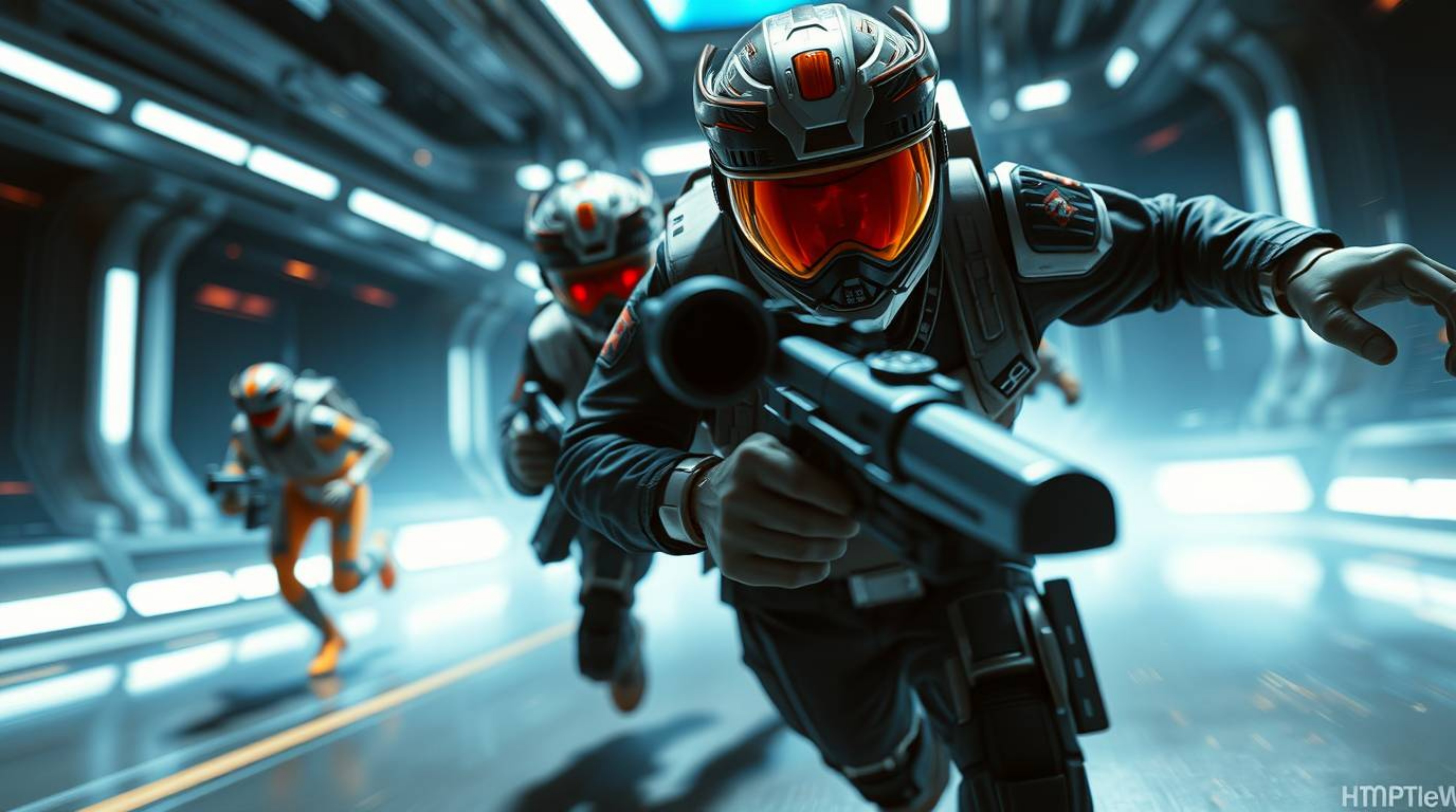 Experience a thrilling, futuristic sci-fi chase scene brought to life with exaggerated squash and stretch animation. This clo