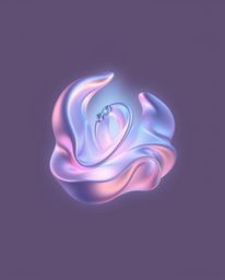 This logo design concept features inspired aesthetics with a soft, dreamy atmosphere, incorporating glowing bioluminescent co