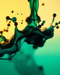 Explore stunning macro photographs of ink dispersing in water, creating mesmerizing splash shapes and vibrant patterns. These