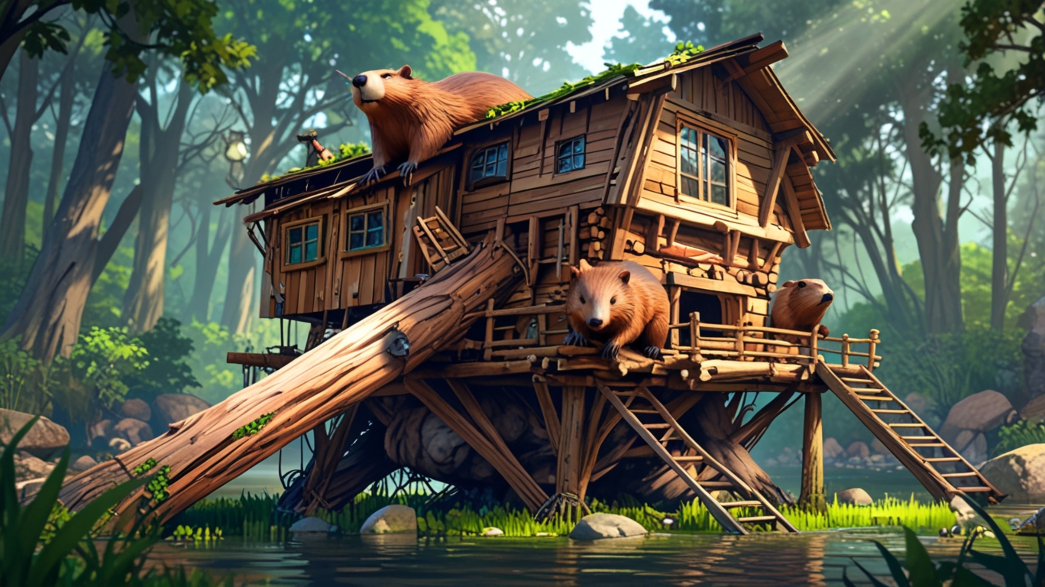 In a beautifully imagined scene, blending the heartfelt storytelling of Pixar with the expressive aesthetics of anime, a gent
