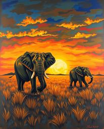 This powerful photograph depicts a herd of African elephants, showcasing their deeply wrinkled grey skin and large ears, as t
