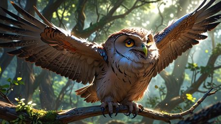 In a powerfully inspiring scene, created with the emotional depth of Pixar and the artistic expressiveness of anime, a wise b
