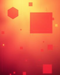 Immerse yourself in a soft cinematic haze where glitched geometric shapes float within a vibrant cyberspace matrix. Dominated