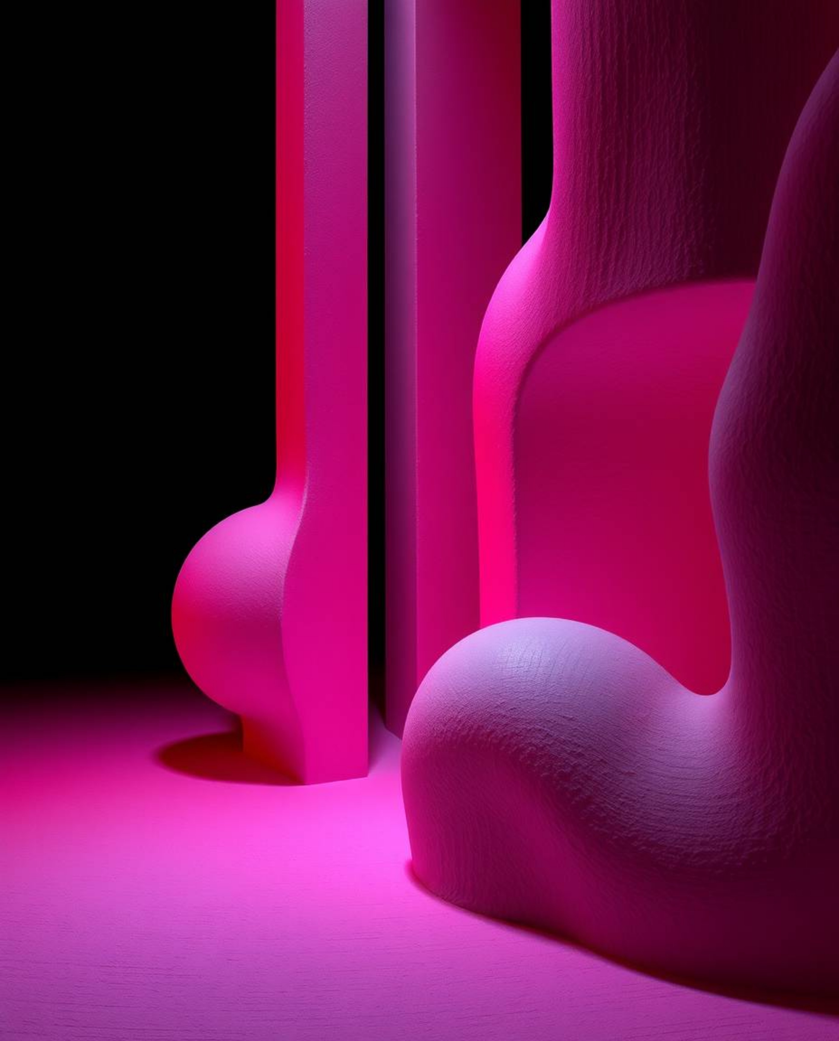 Explore the captivating world of surreal infrared 3D art, featuring contrasting chiaroscuro lighting and smooth gradient text