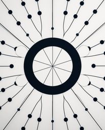 Discover stunning high-resolution overhead bird’s eye view stock photos showcasing a minimalist geometric pattern of circles 