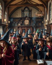 Discover stunning high-resolution stock photos of a magical school brimming with young wizards.  These commercial-quality ima