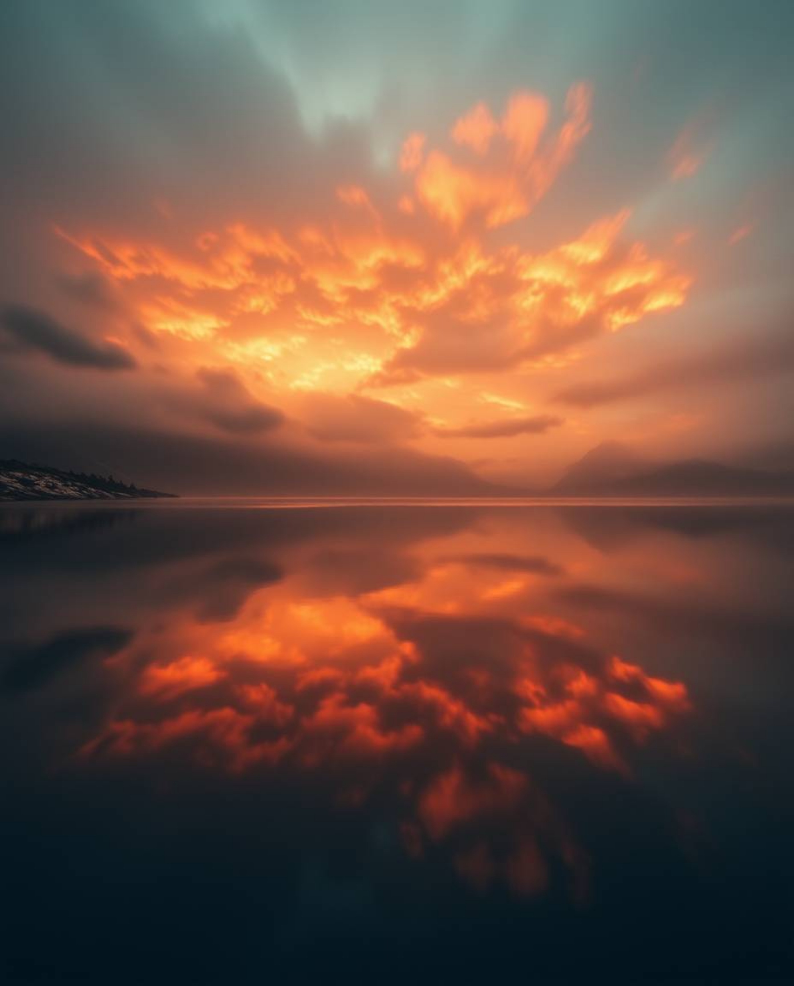 A professional fine art photograph, presented in a strong, moody style, captures a soft, dreamy atmosphere showcasing the ref
