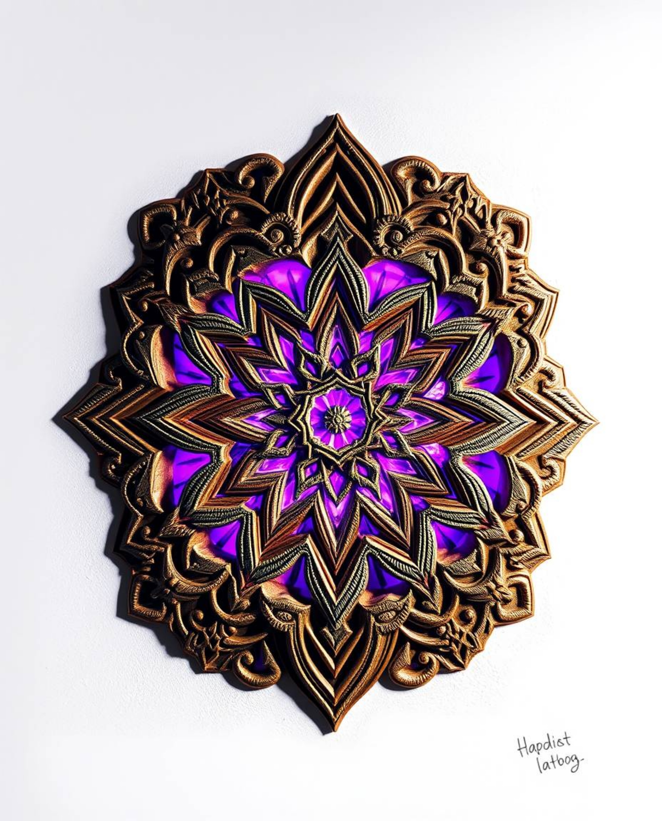 Explore the beauty of Islamic geometric stone carving, rendered in a traditional tattoo art print style.  The designs boast i