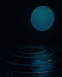 Immerse yourself in an eerie and unsettling atmosphere with this Isekai anime style artwork. Featuring a minimalist geometric