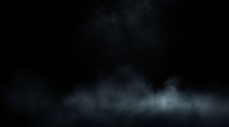This eerie abstract poster design features a gradient mesh pattern on a jet black background, creating a dark and unsettling 