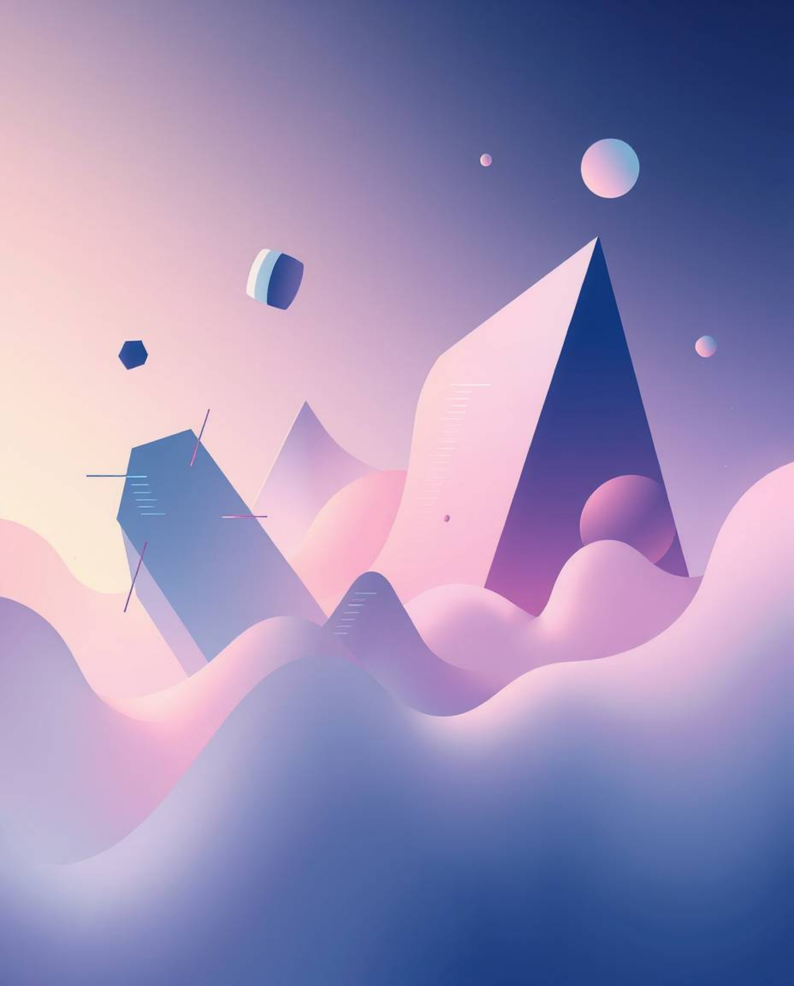 Immerse yourself in a mystic and enchanting environment where abstract shapes blend seamlessly with glitch effects, fragmenta