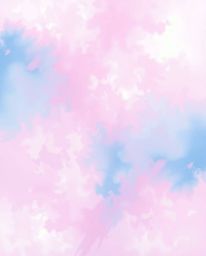 A captivating bold acrylic painting depicting a scene of thick fog.  Vibrant pink, blue, and violet hues create a striking co