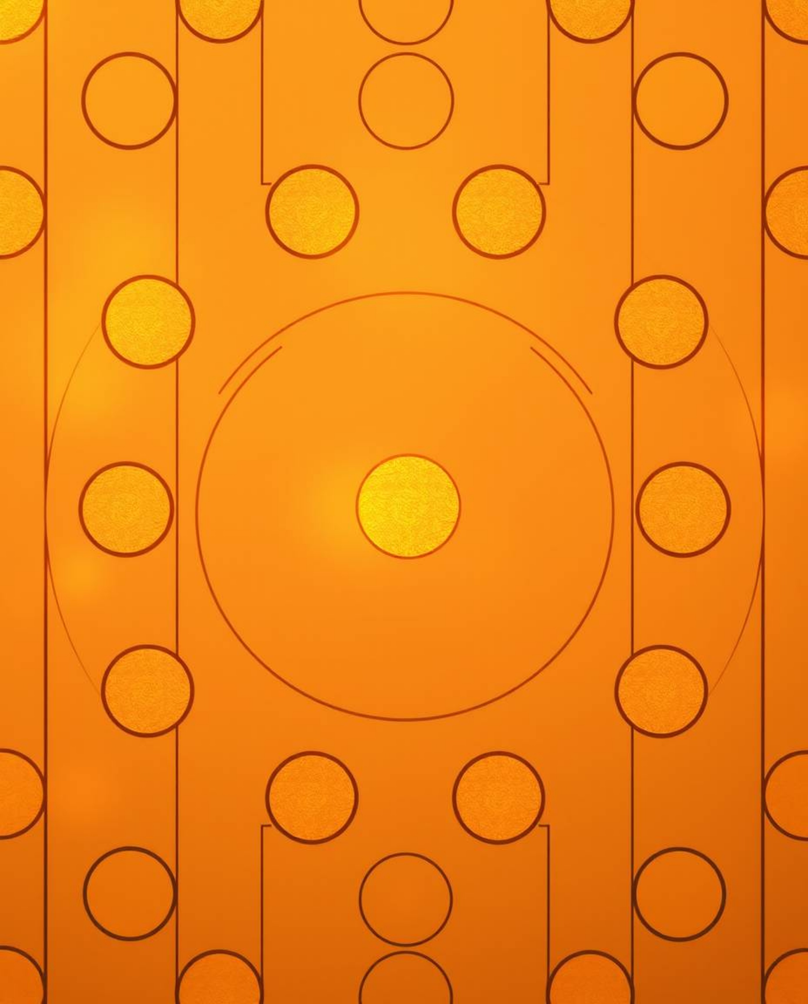 This artwork features a minimalist geometric pattern composed of circles and lines, rendered in the Bauhaus style and illumin