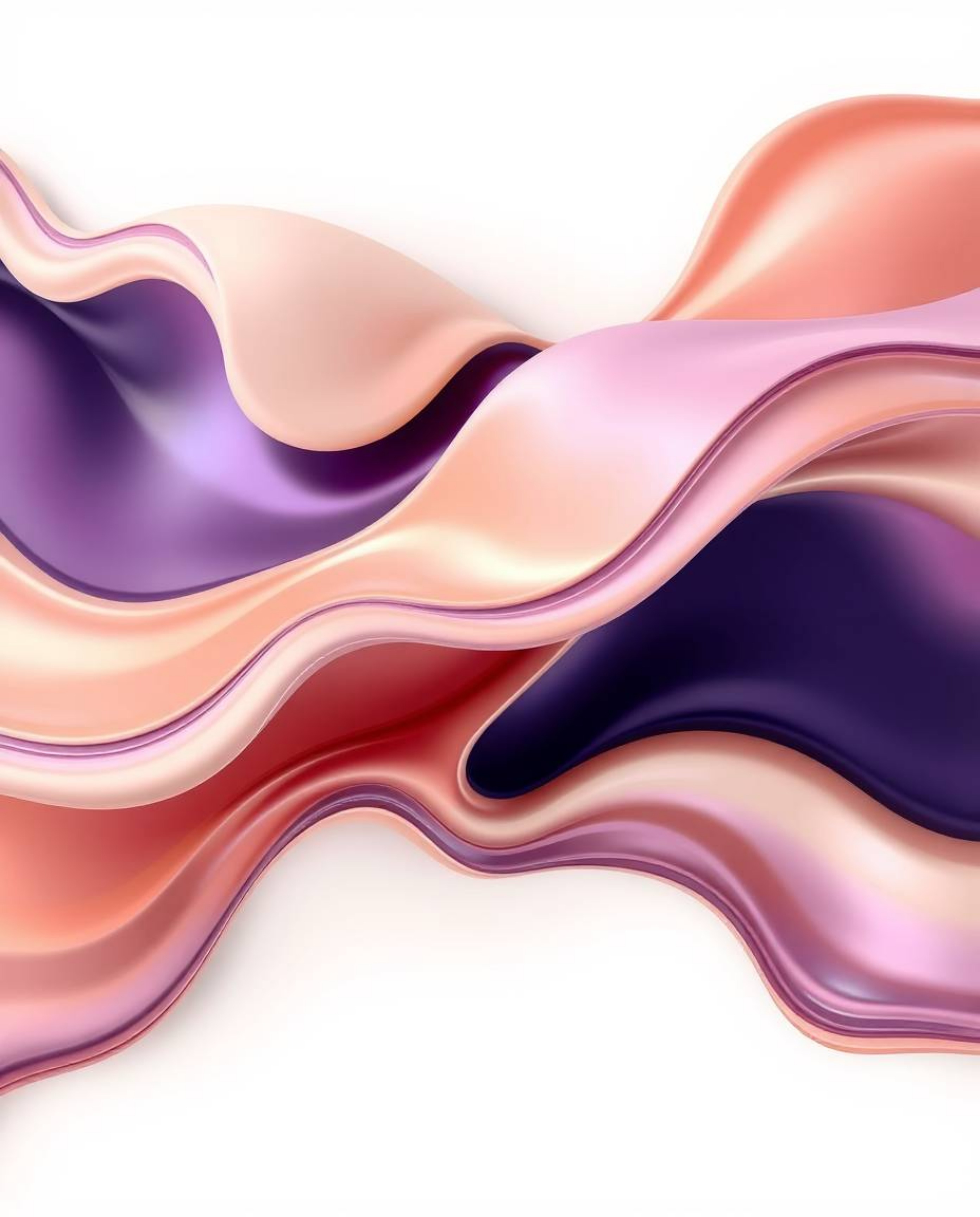Explore a mesmerizing 3D illustration showcasing elegant fluid shapes morphing seamlessly into each other in an endless loop.
