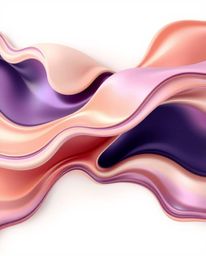 Explore a mesmerizing 3D illustration showcasing elegant fluid shapes morphing seamlessly into each other in an endless loop.