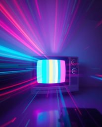 Discover a mesmerizing collection of long exposure photographs showcasing dreamlike TV screen glitch static.  Experience the 