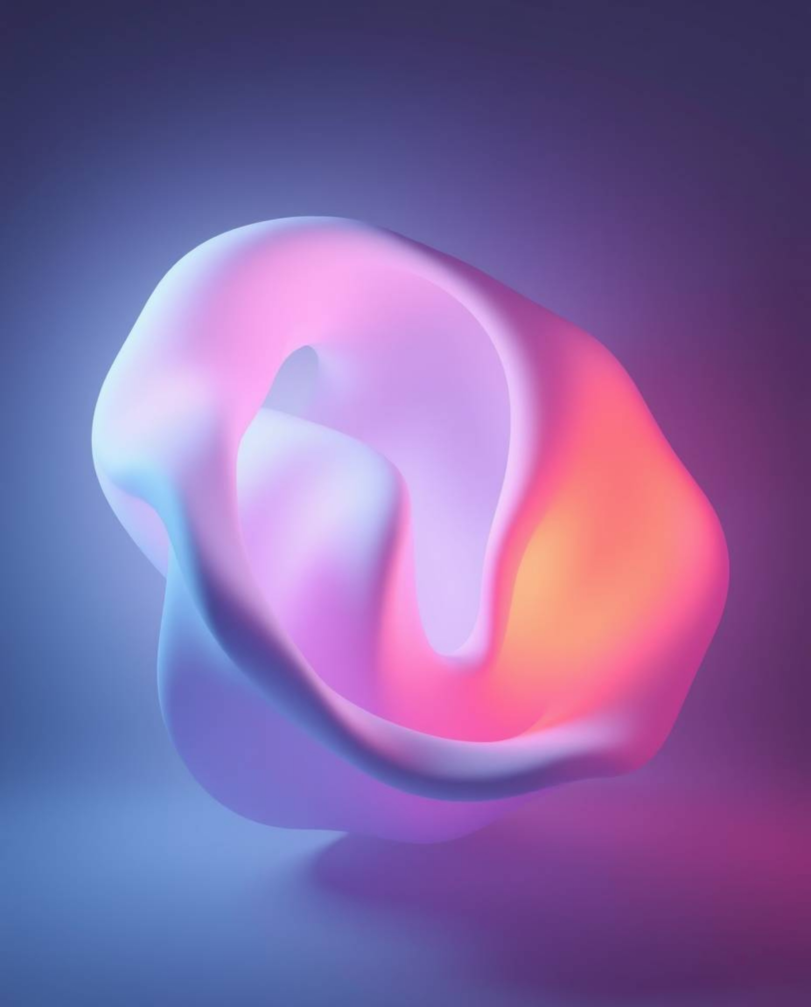 Explore a realm of ethereal beauty with these stunning 3D renders, blending smooth gradient transitions, contrasting chiarosc