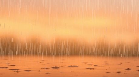 A captivating image featuring a wet, rainy scene with natural earth tones.  The gradient texture resembles a breathtaking sun