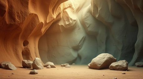 Immerse yourself in a mystic and enchanting environment rendered in natural earth tones, featuring a gradient texture inspire