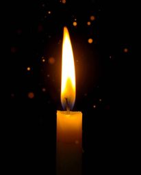 This captivating image showcases the beauty of warm candlelight illuminating dynamic and colorful splashes against a stark bl