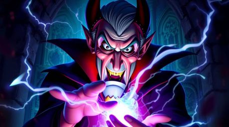 A captivating digital painting showcases a classic Disney villain with piercing dark eyes and sharp features, casting a power