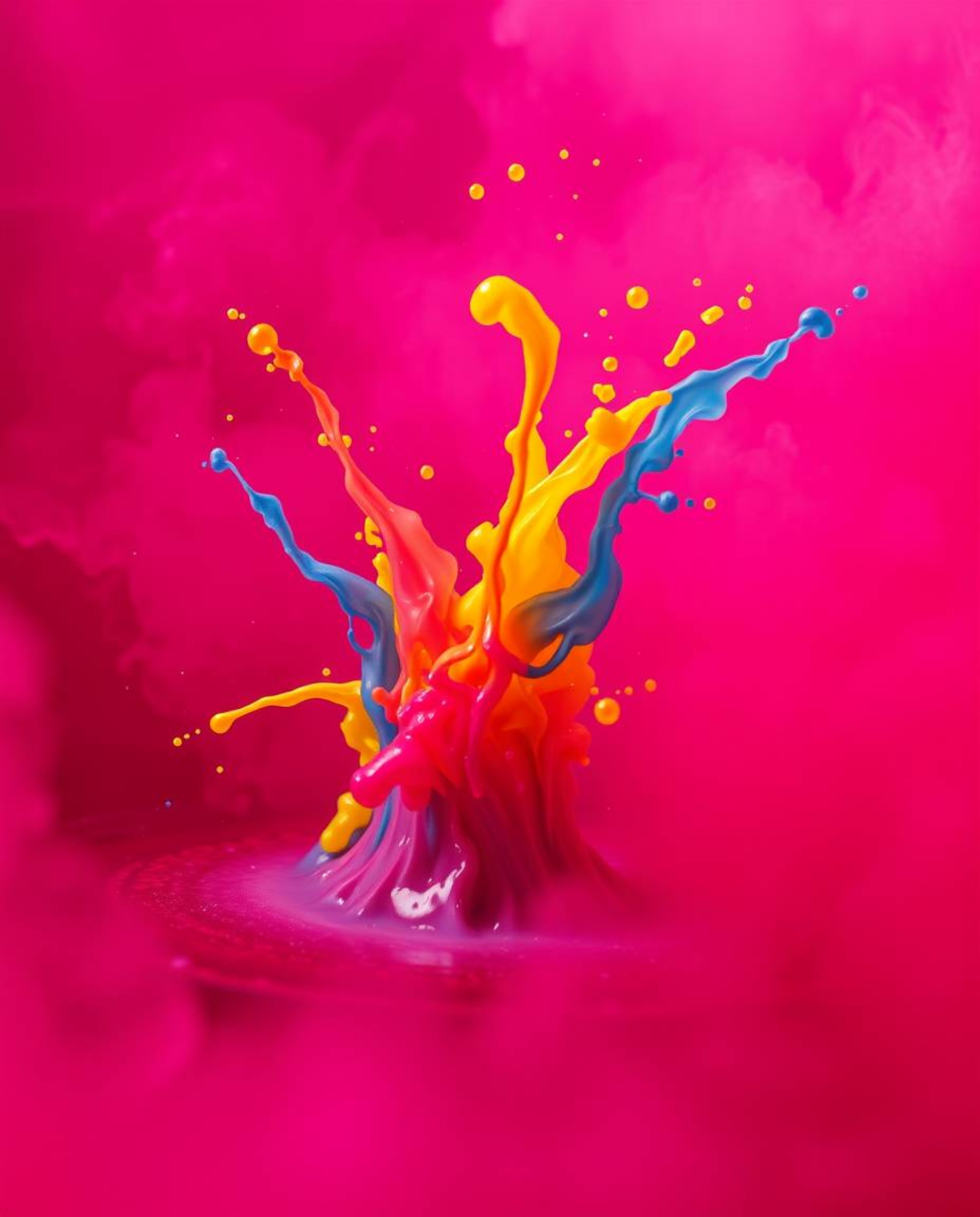 Explore the captivating interplay of thick fog and vibrant colors in this series of macro photographs. Ink swirling in water 
