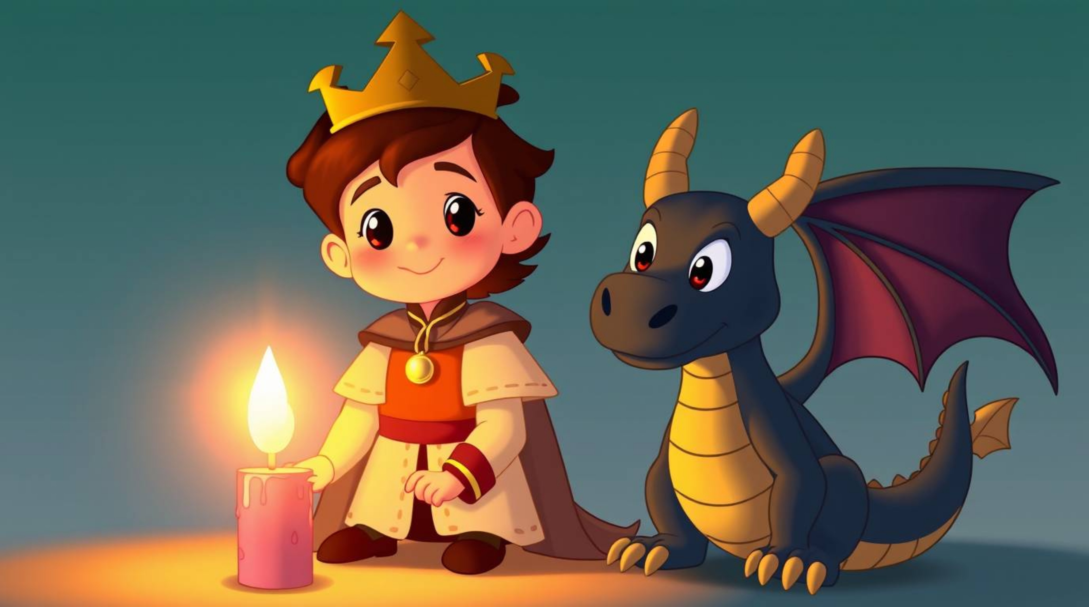 A captivating illustration depicting a charming prince in a thrilling battle against a dragon, rendered in the classic 1950s 