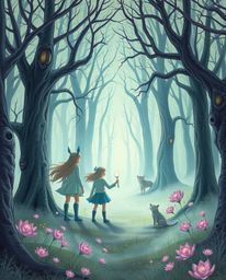 Explore a dreamlike and surreal world with a group of friends possessing unique powers as they venture into a mystical forest