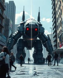 Explore a captivating blend of futuristic urban landscapes and spontaneous street photography, punctuated by heroic elements 