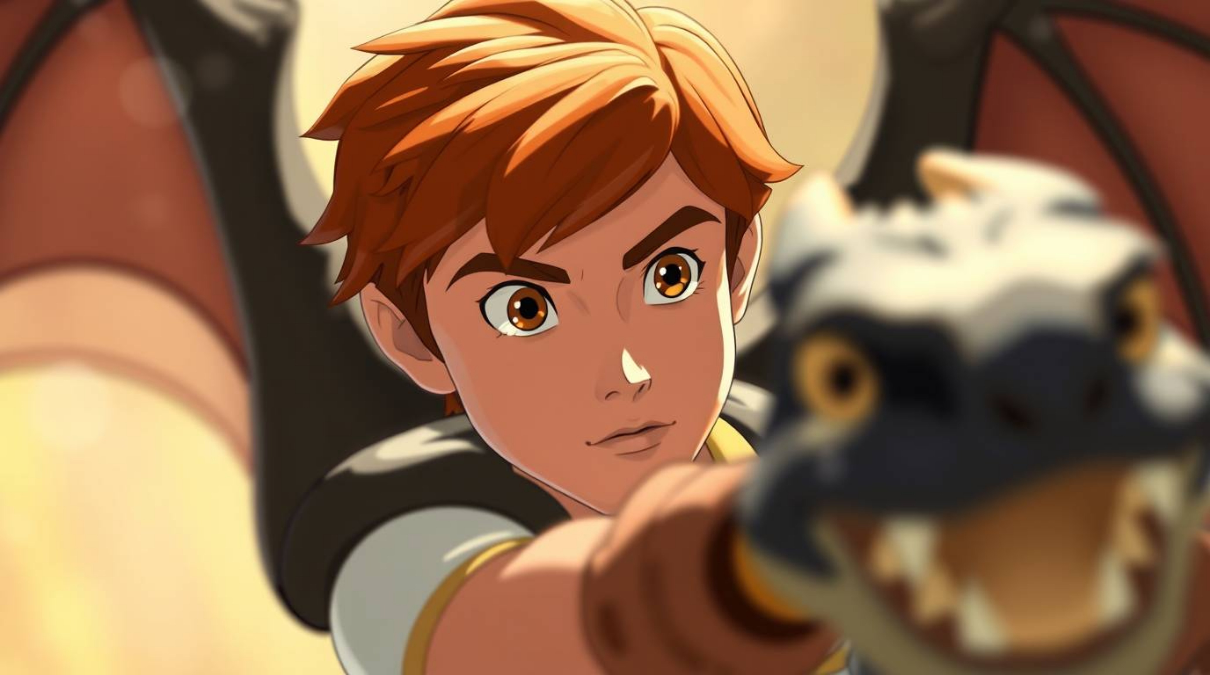 A charming prince with auburn hair and hazel eyes battles a fearsome dragon in this captivating 1950s-style animation.  The s