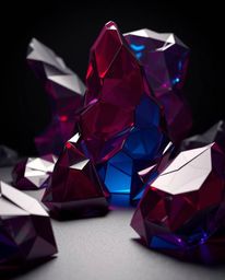 Explore a captivating collection of surreal 3D renders depicting hyperrealistic melted glass shapes in a futuristic sci-fi se