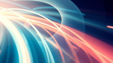 Explore the captivating realm of abstract poster design featuring dynamic motion, gentle soft light, and blurred lines. This 