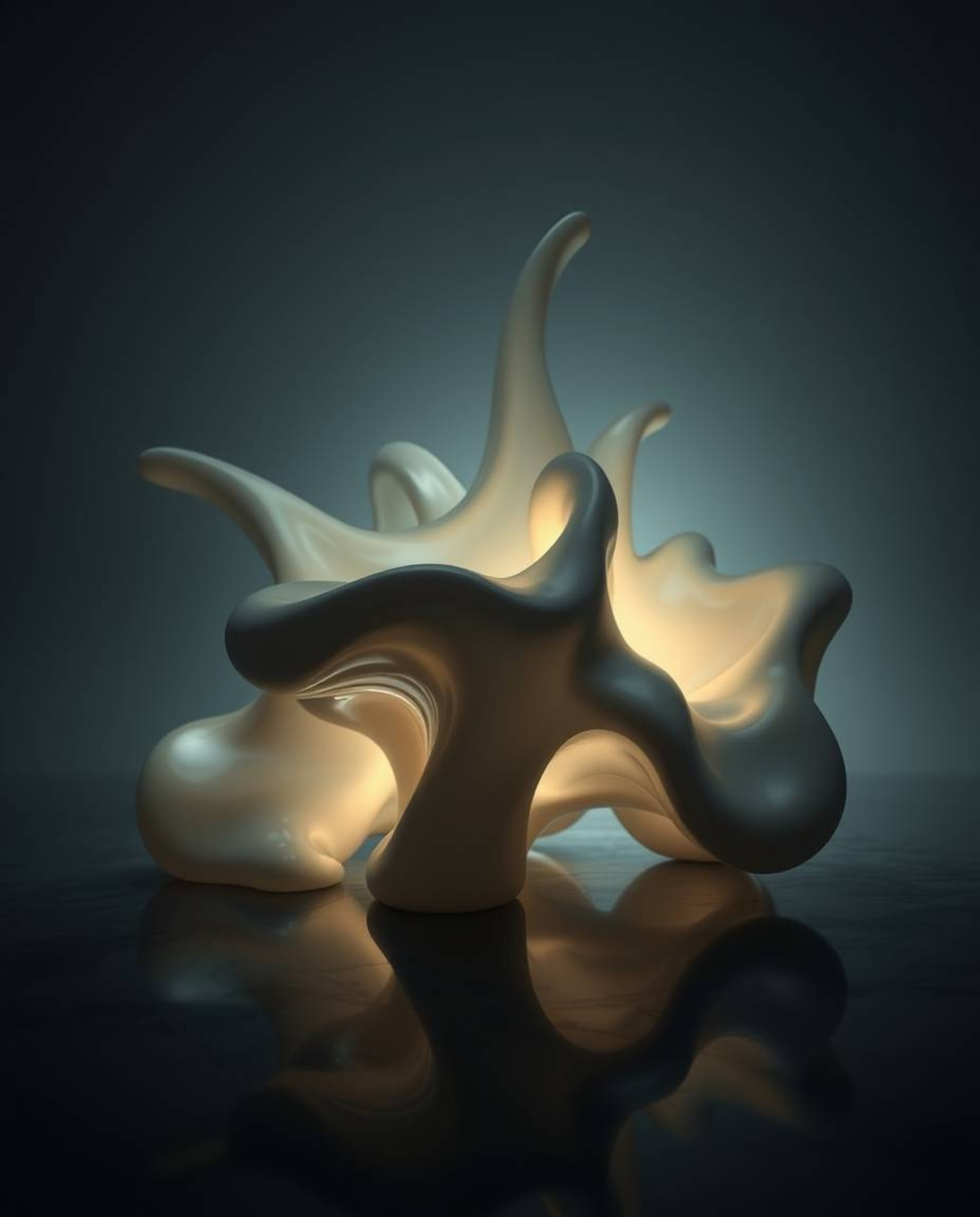 Explore a captivating collection of images featuring strong moody styles and creative light art. Discover sculptural 3D fluid
