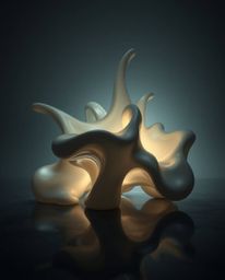 Explore a captivating collection of images featuring strong moody styles and creative light art. Discover sculptural 3D fluid