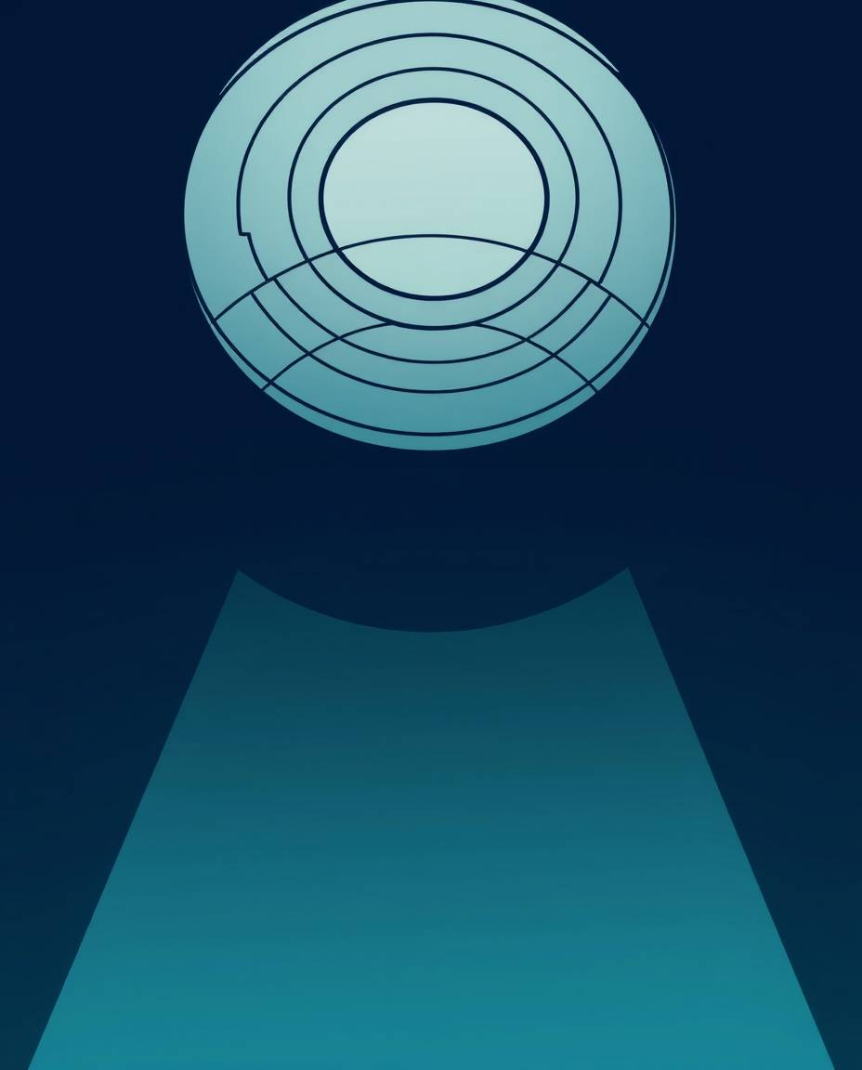 Experience a captivating isekai anime-inspired artwork featuring a minimalist geometric pattern of circles and lines in the B