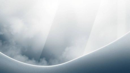 This abstract poster design features a captivating gradient mesh pattern, enveloped in a thick, foggy atmosphere.  The modern